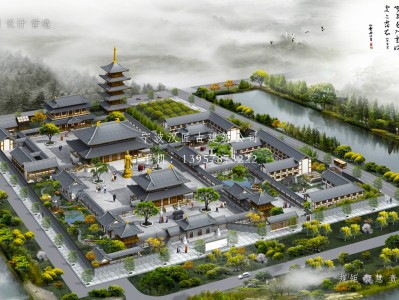 遂溪寺庙建筑总体规划方案